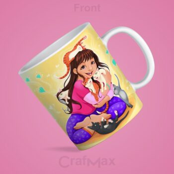 Mug for Girls – Personalized with Name & Design – CrafMax