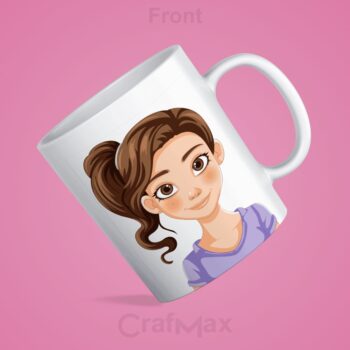 Mug for Girls – Personalized with Name & Design – CrafMax